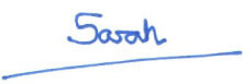 Sarah's Signature